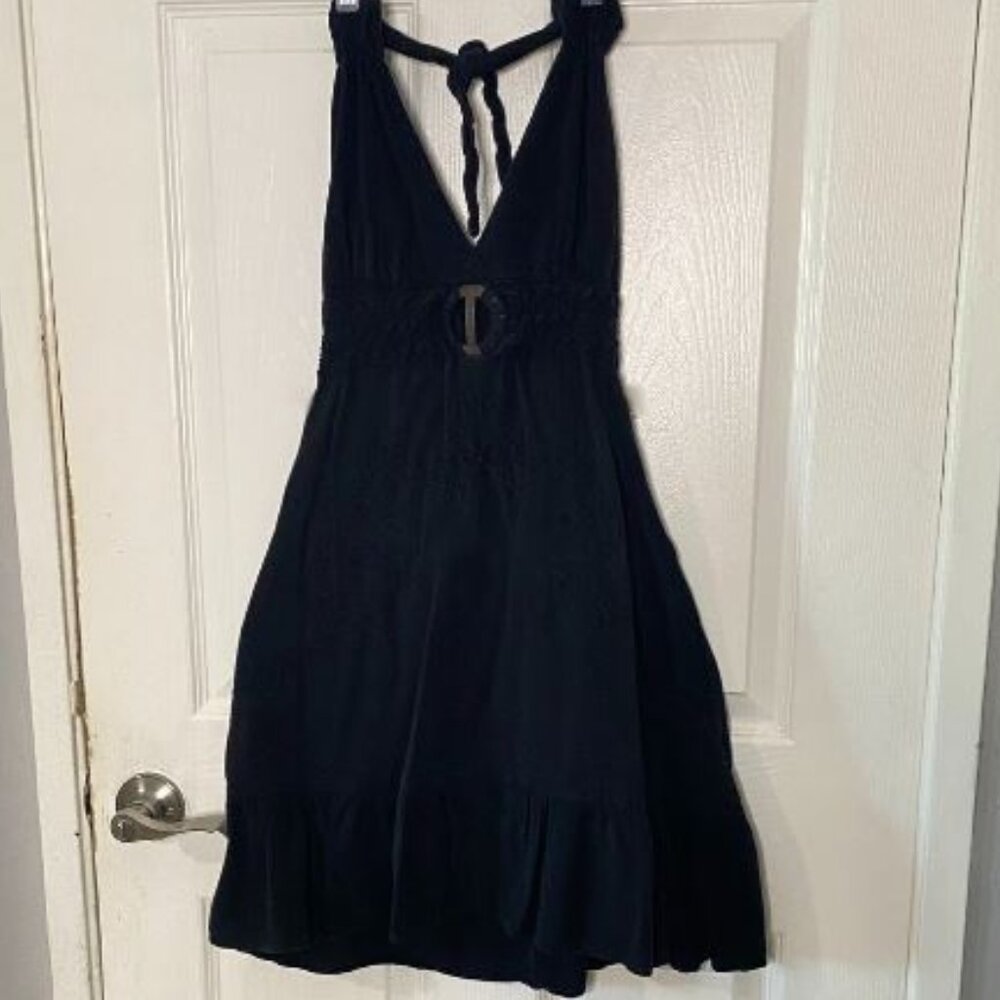 2/$30 - Black Giocam Cotton Halter Beach Dress